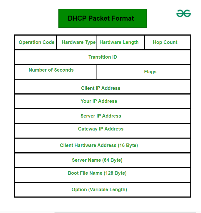 DHCP Packet Format